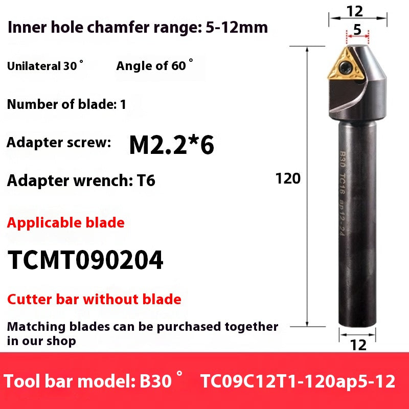 6039 Machining center 15 20 25 30 35 40 45 50 55 60 65 70 75 degree chamfering toolholder TCMT Shandong Denso Pricision Tools Co.,Ltd.